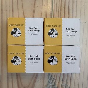 Disney Cruise Line Sea Salt Bath Soap Set of 4 NEW Bar Soap With Green Tea